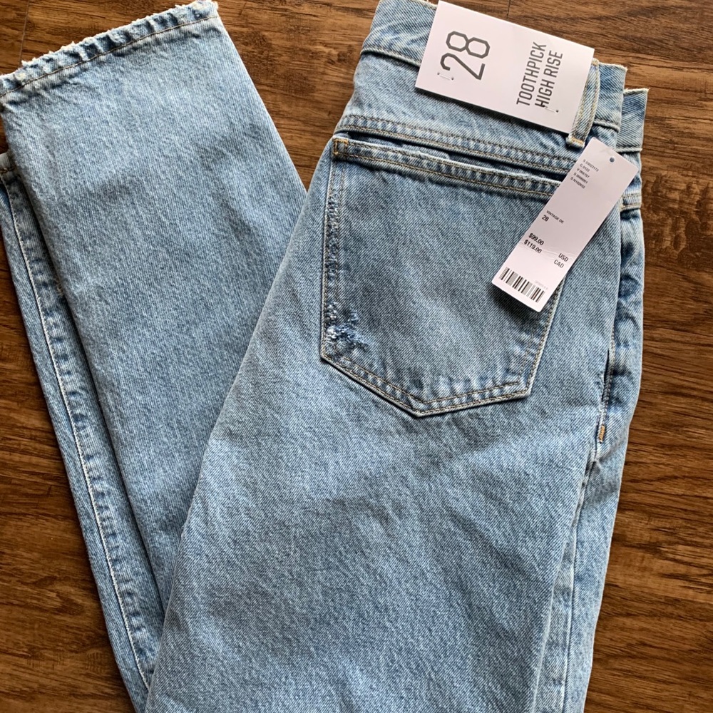 BDG toothpick high rise jeans
